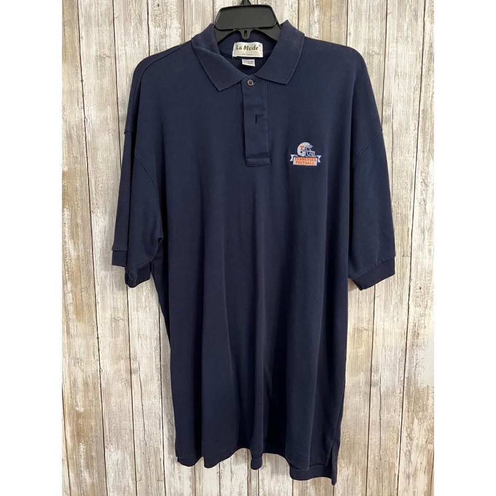 La Mode Tennessee Football Men's Navy Blue Cotton Polo shirt XL